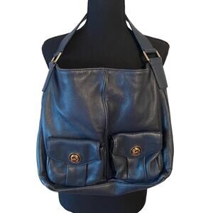 MICHAEL KORS Navy Tote Leather Bag